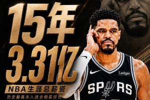 历史首人!哈里斯15载累积3.31亿